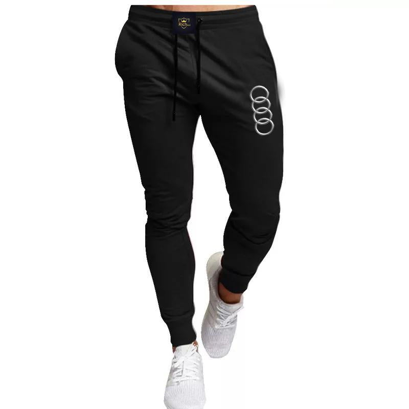 2 Pcs Men's Micro Printed Track Suit