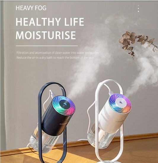USB Air Humidifier With Projection Night Light For Home