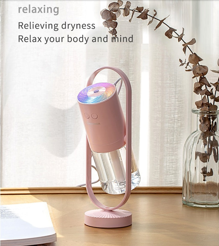 USB Air Humidifier With Projection Night Light For Home