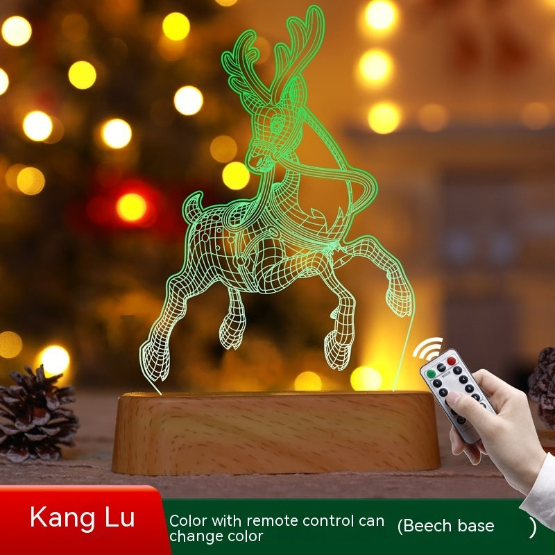 Christmas Decoration 3D Lamp Acrylic LED Lights