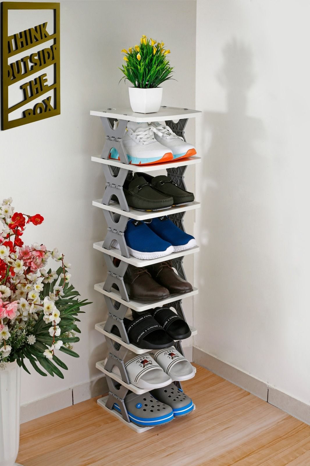 Modular Stackable Shoe Rack