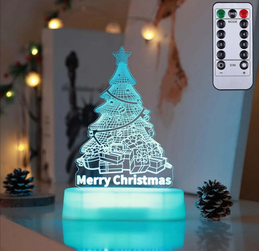 Christmas Decoration 3D Lamp Acrylic LED Lights